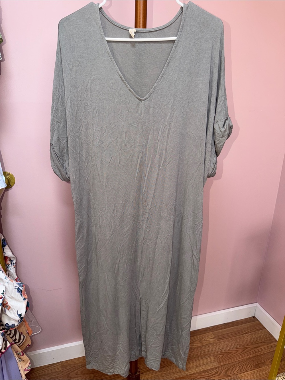 Wishlist Grey V-Neck Maxi Dress